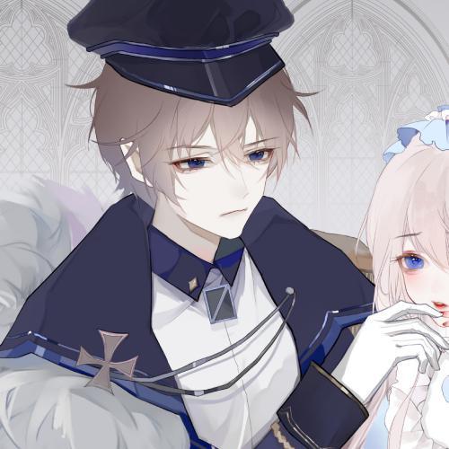 动漫头像情侣男女两张,两个人在虚拟世界中的相伴相守