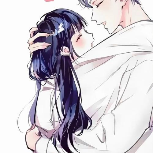 动漫头像情侣男女两张,两个人在虚拟世界中的相伴相守