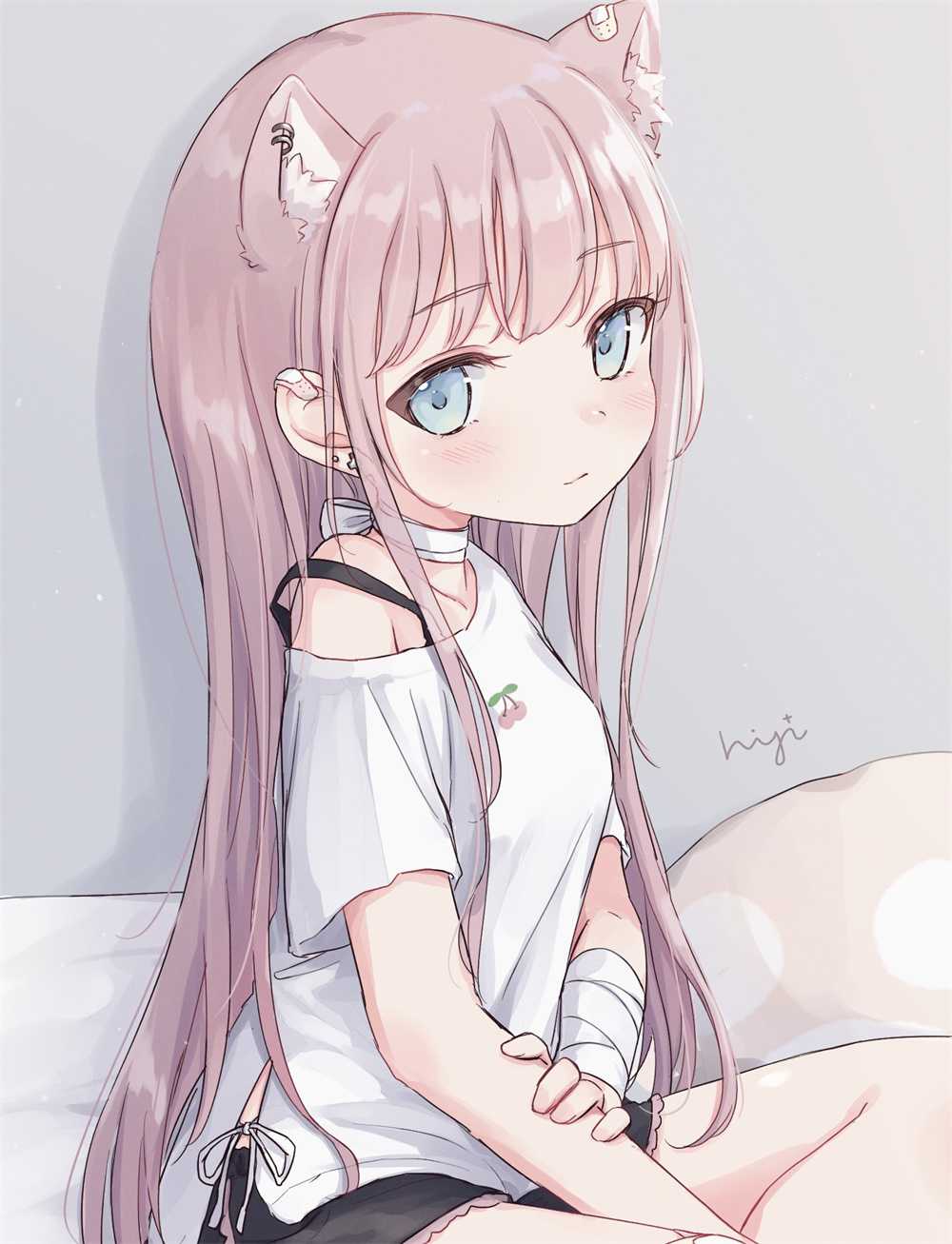 【P站画师】粉色系插画 兽耳萝莉 日本插画师茶乃ひより的插画作品