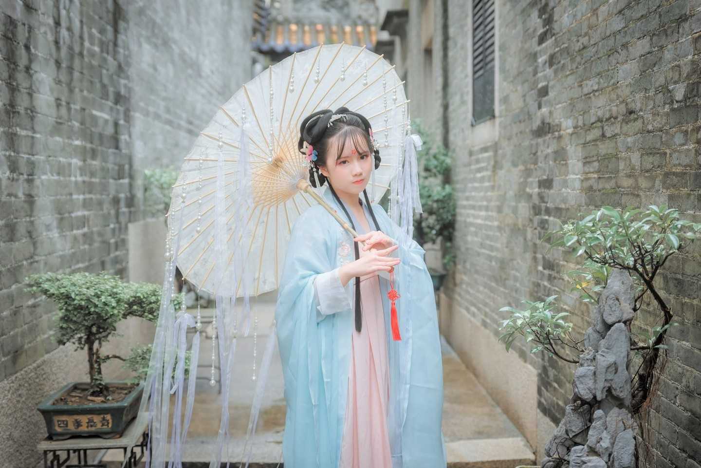 汉尚华莲月痕汉服