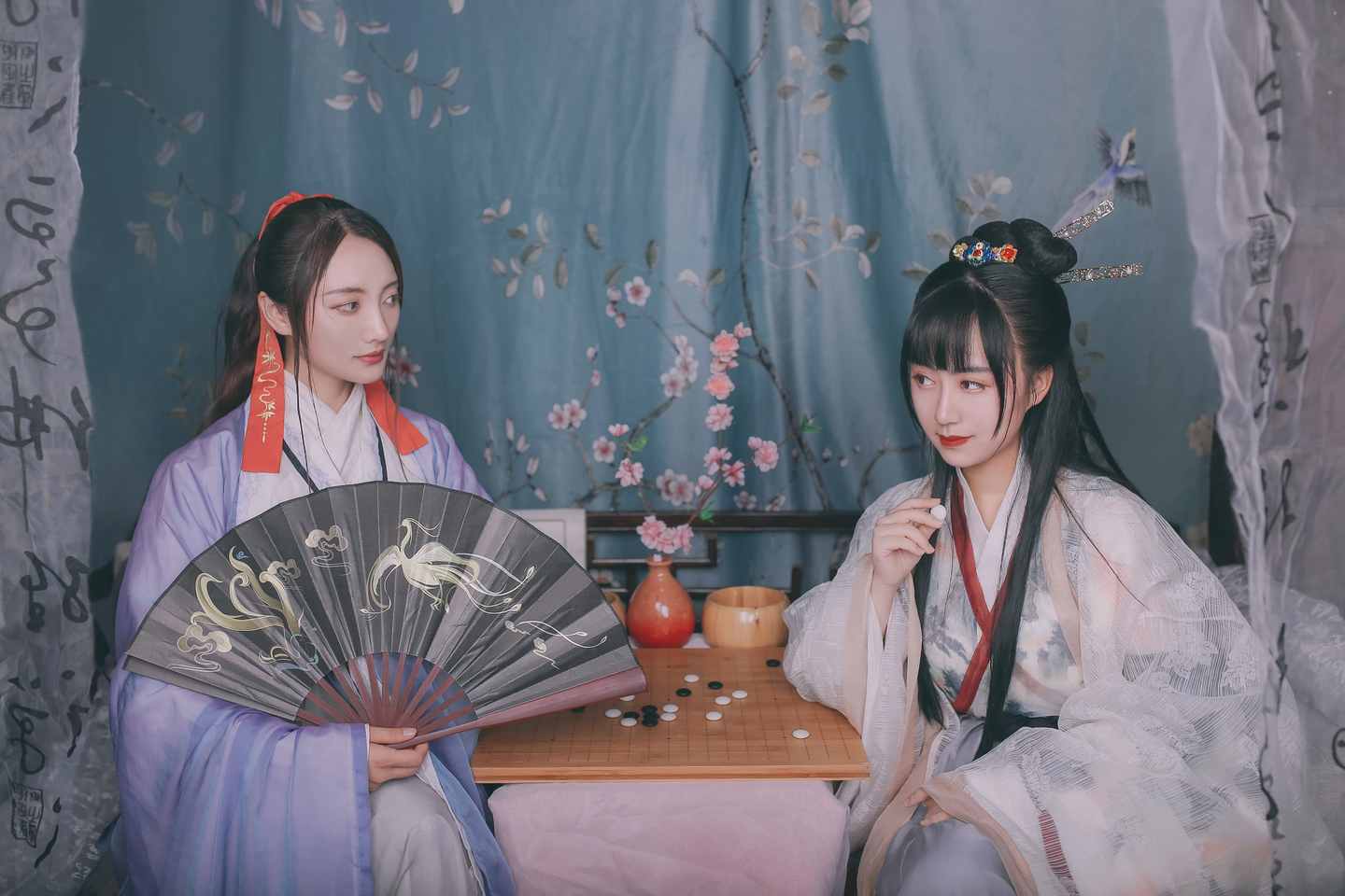 汉服 闲厅对弈