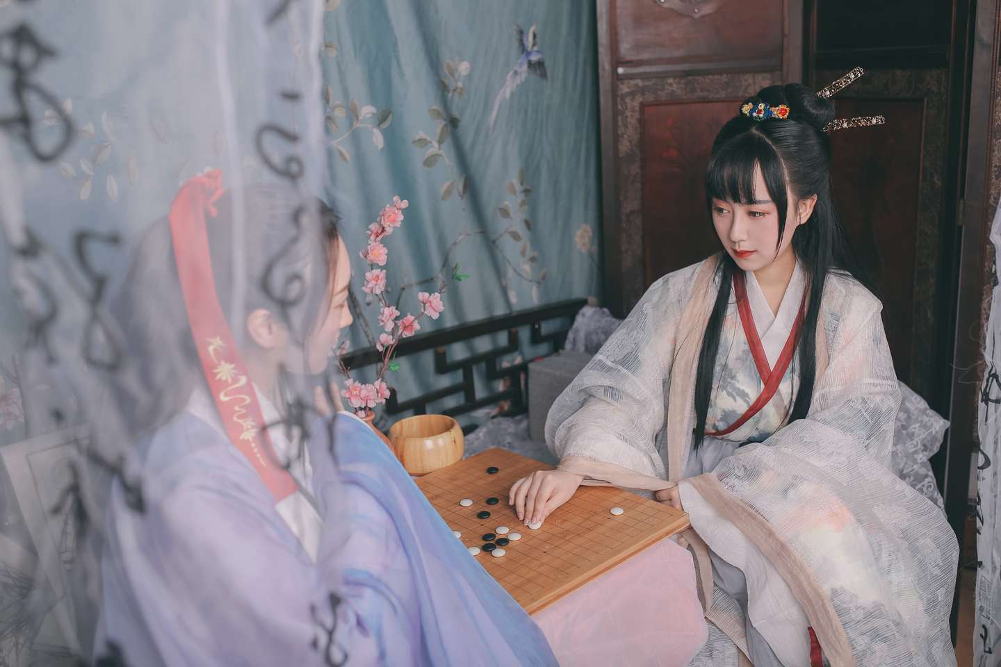 汉服 闲厅对弈