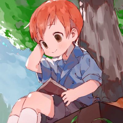 好看二次元男生头像，在阳光下用力的微笑