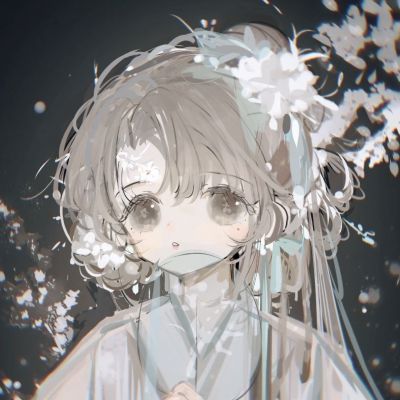 动漫高清女生头像手绘头像，对你微笑一去不复返的青春