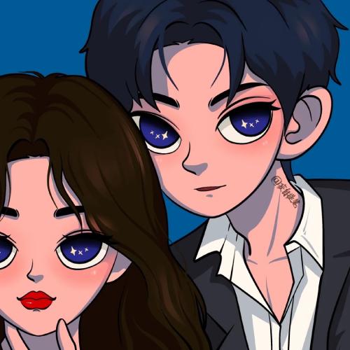 动漫头像二次元情侣头，每一天陪你看日落