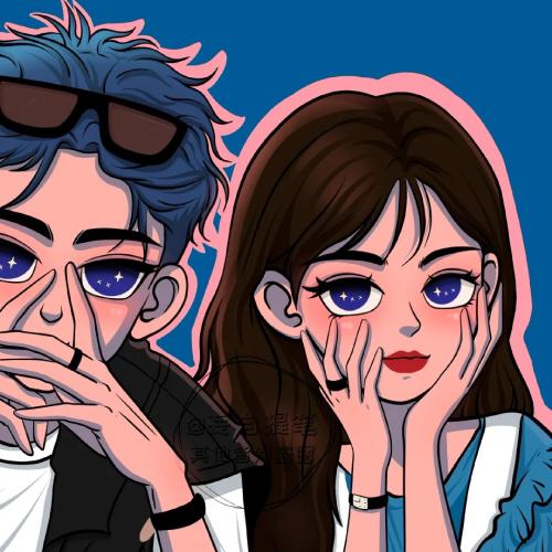 动漫头像二次元情侣头，每一天陪你看日落