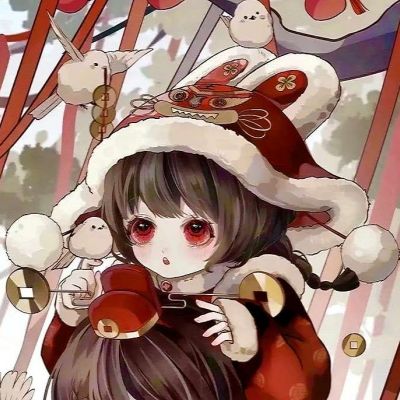 2022好看手绘唯美古风动漫头像情侣专用一对两张