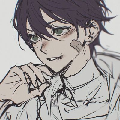 潮流动漫头像男生伤感，破碎的心痛苦的眼泪