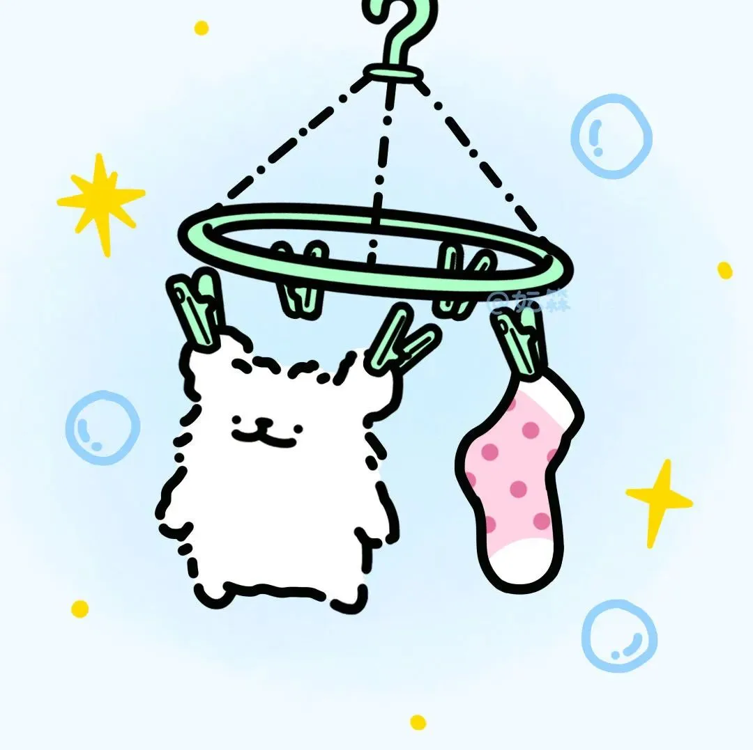 𝙒𝙚𝘾𝙝𝙖𝙩 | 超萌线条小狗侣头像