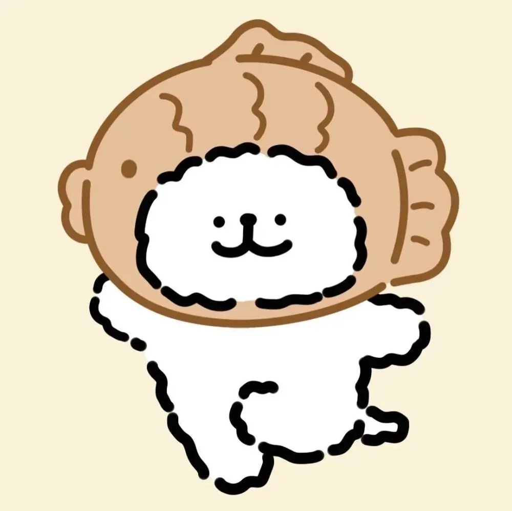 𝙒𝙚𝘾𝙝𝙖𝙩 | 超萌线条小狗侣头像