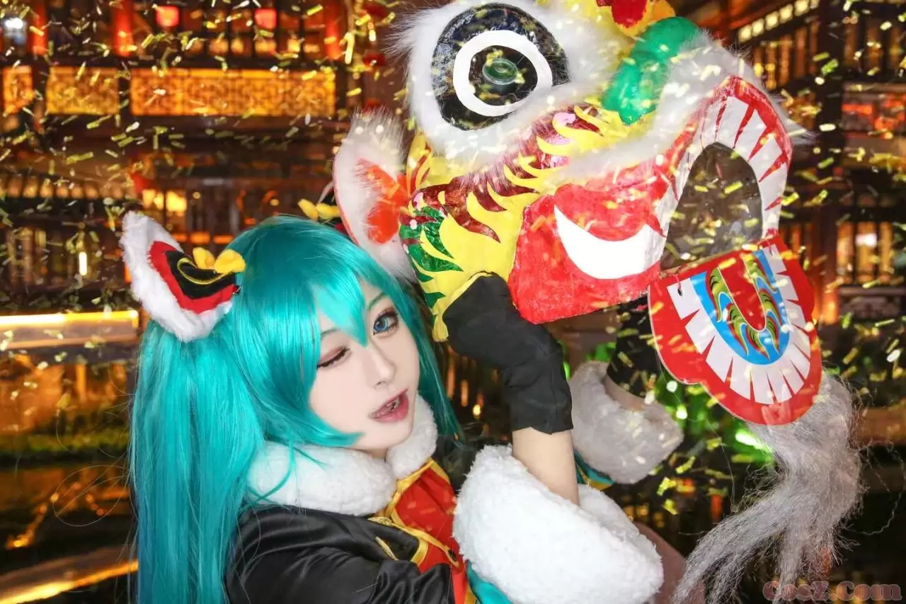 《C站·第193期》初音miku春节一起来舞动狮子头