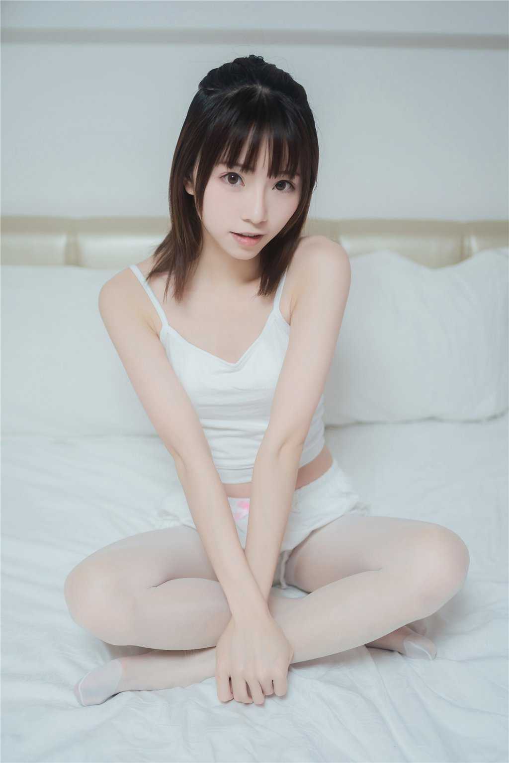 网紅Coser@Kitaro_绮太郞 白丝套装-美图