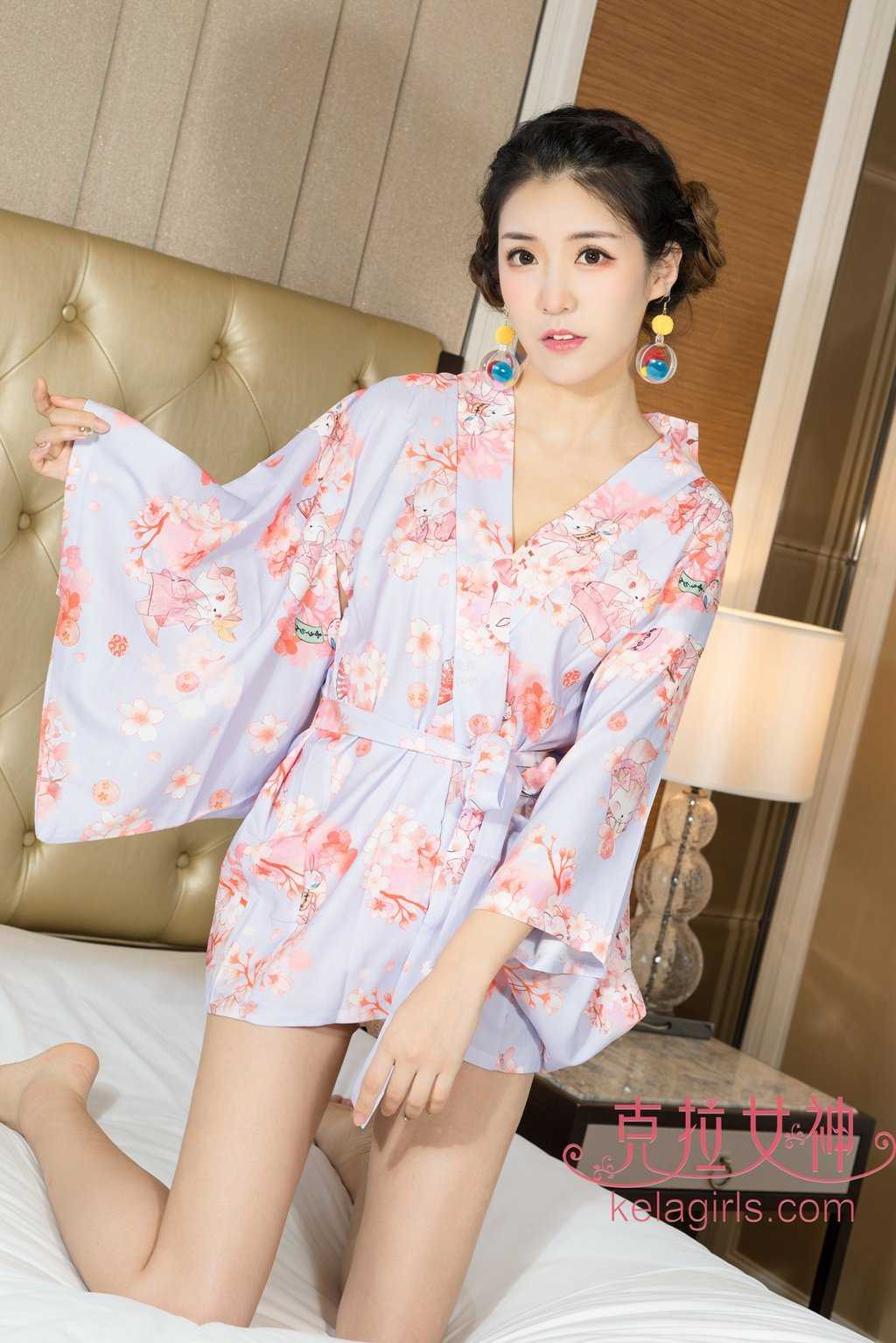 [KeLaGirls克拉女神] 2018.07.16《浪漫樱花》恬恬-美图