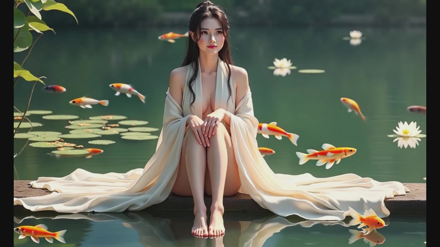 图片[4]-AI Video 005 Golden Petals _ Eastern Beauty (AI Creation, 4k Version, No Ads)[1V/173MB]-美图