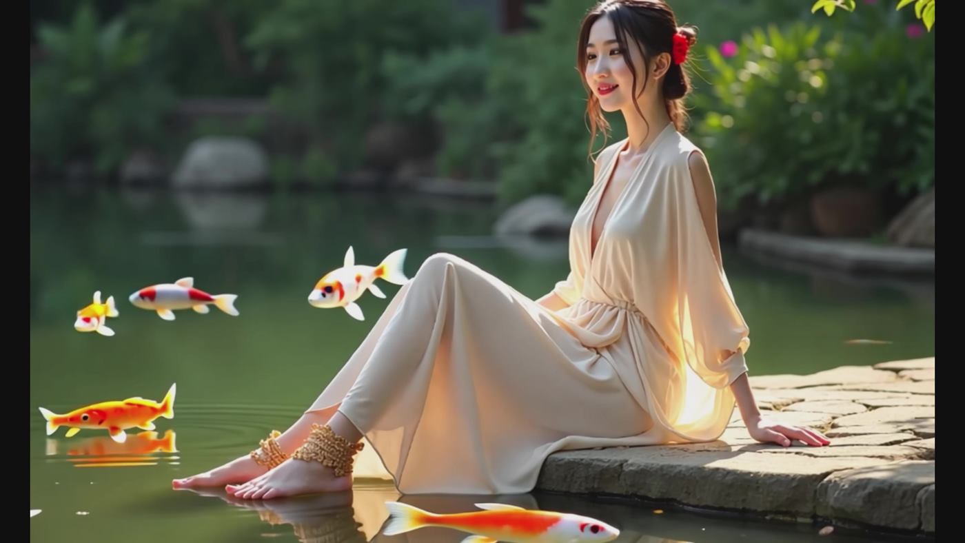 图片[5]-AI Video 005 Golden Petals _ Eastern Beauty (AI Creation, 4k Version, No Ads)[1V/173MB]-美图