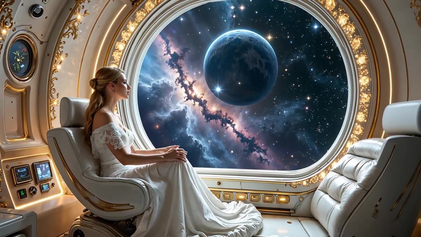 图片[4]-AI Video 007 Princess of Space Fantasy_ Futuristic Music Video[1V/277MB]-美图