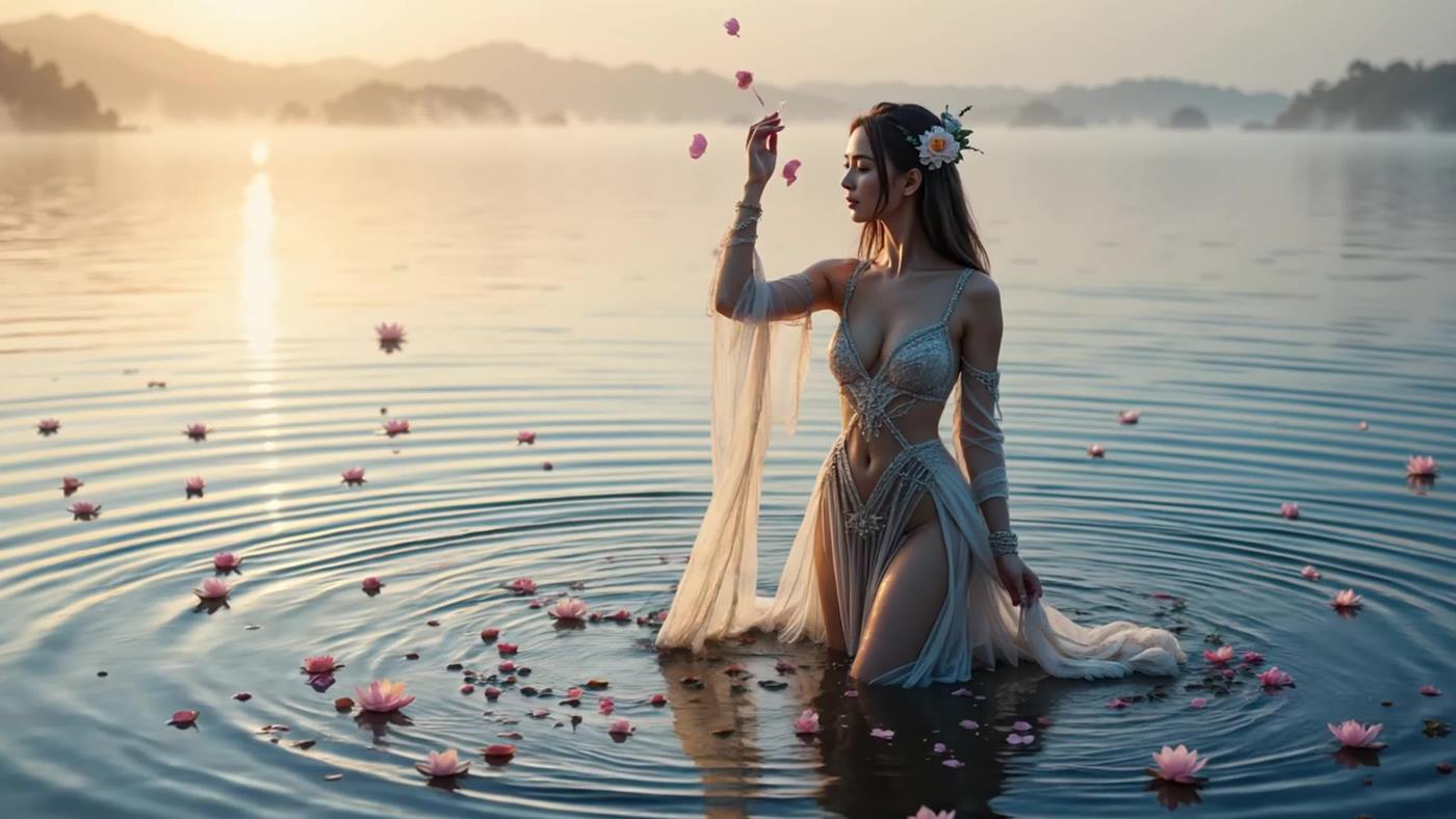 图片[3]-AI Video 019 Fantasy Music _ Stunning 4K Visuals_ A Mystical Journey with Goddesses for TTRPG _ Relaxation[4K/1V/182MB]-美图