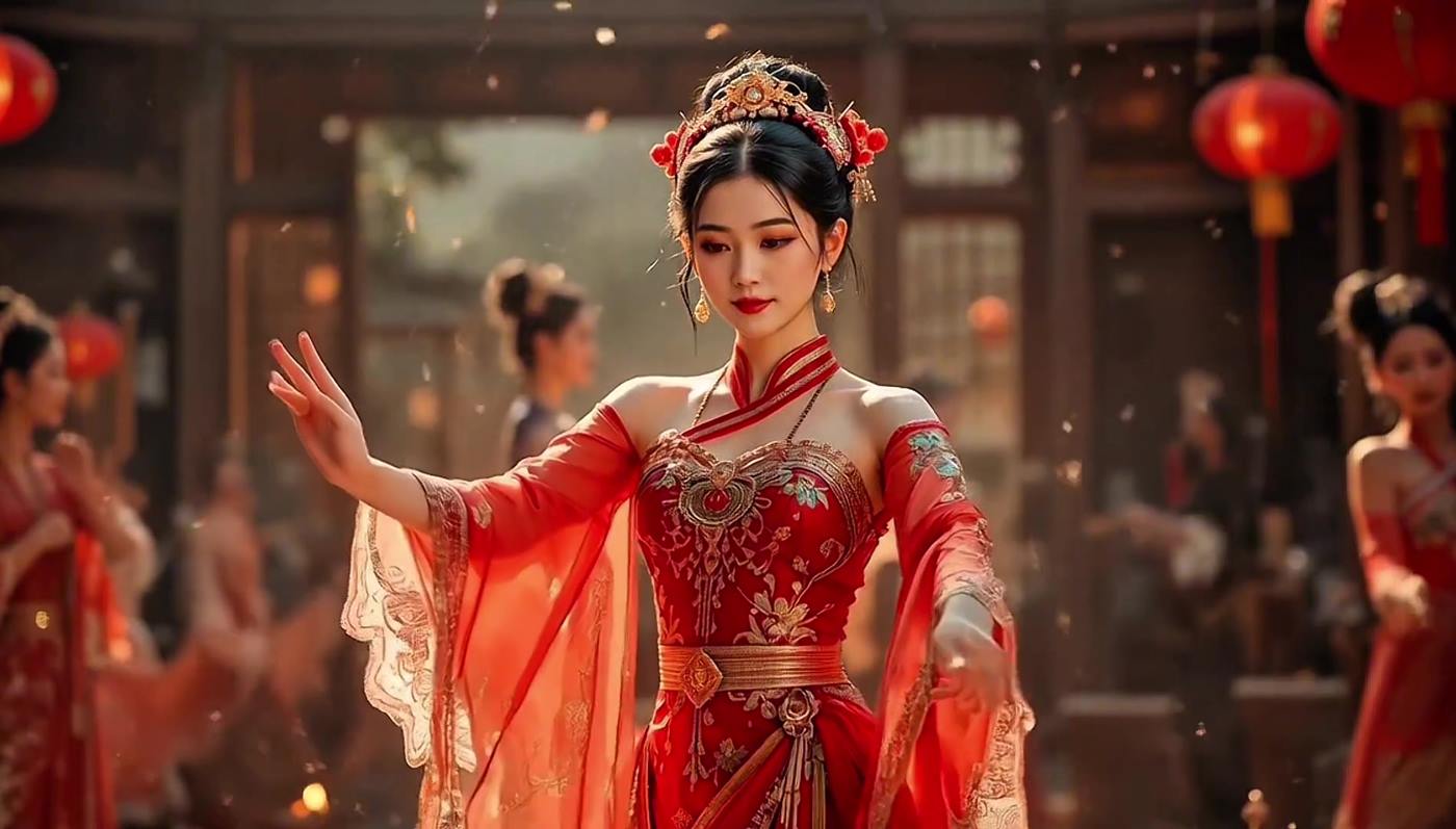 图片[1]-AI Video 023 Beautiful Relaxing Traditional Music _ Dancing _Stress Relief _Relaxation[1V/362MB]-美图