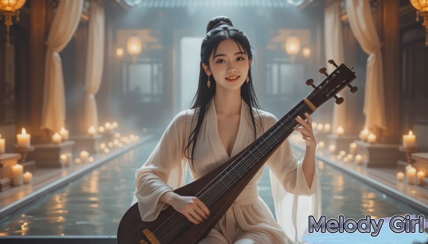 图片[3]-AI Video 038 Graceful Maidens in Imperial Palace 💖 Traditional Chinese Guzheng Music[4K1V5.09GB]-美图