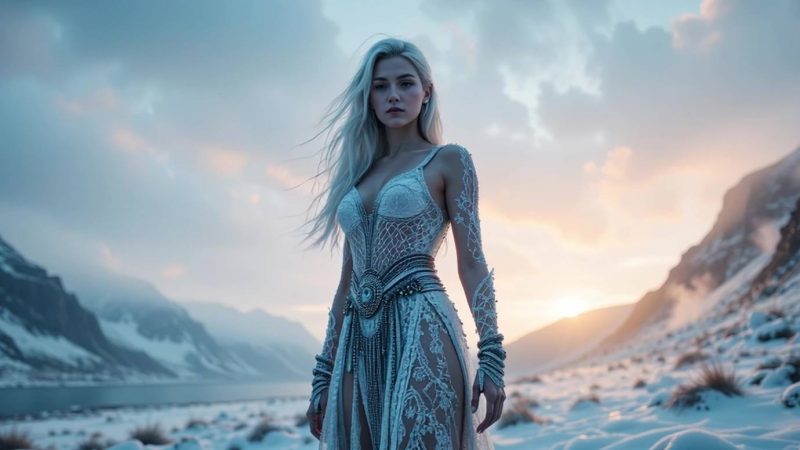 AI Video 043 Mystical TTRPG Ambient Music with Celestial Goddesses[4K/1V/501MB]-美图