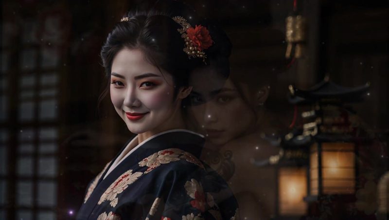 AI Video 068 GEISHA-The Night She Waited Dreamy Soul Music Healing Music of Love and Emotion[1V/807MB]-美图