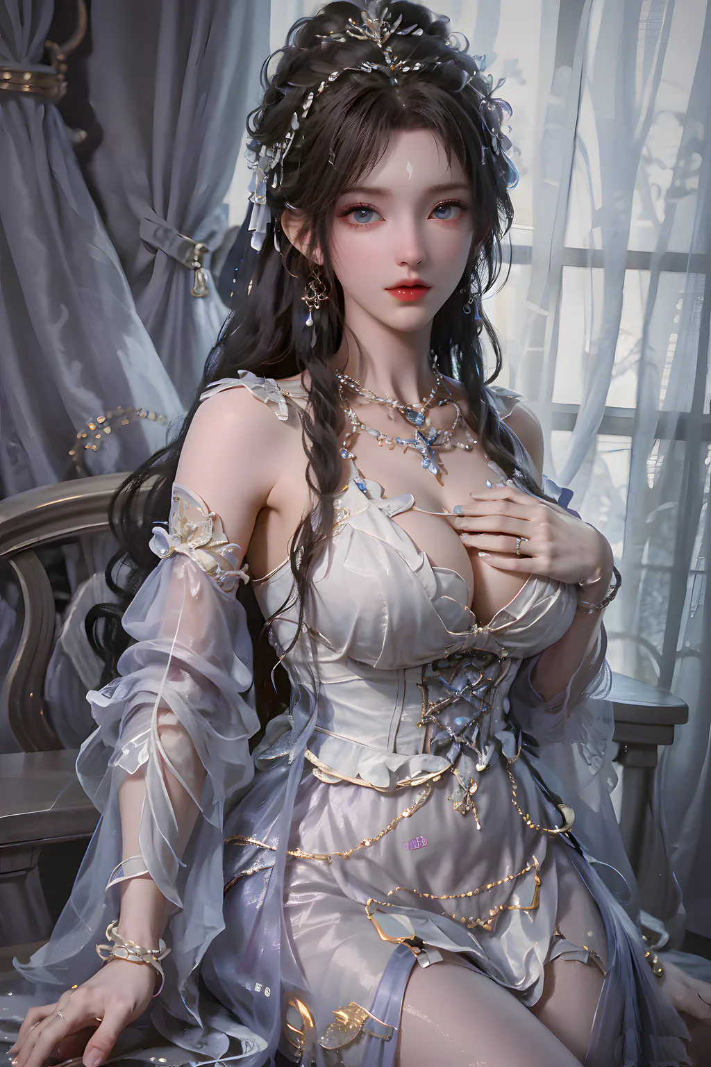 AI绘画 938 清漪[25P/298M]-美图