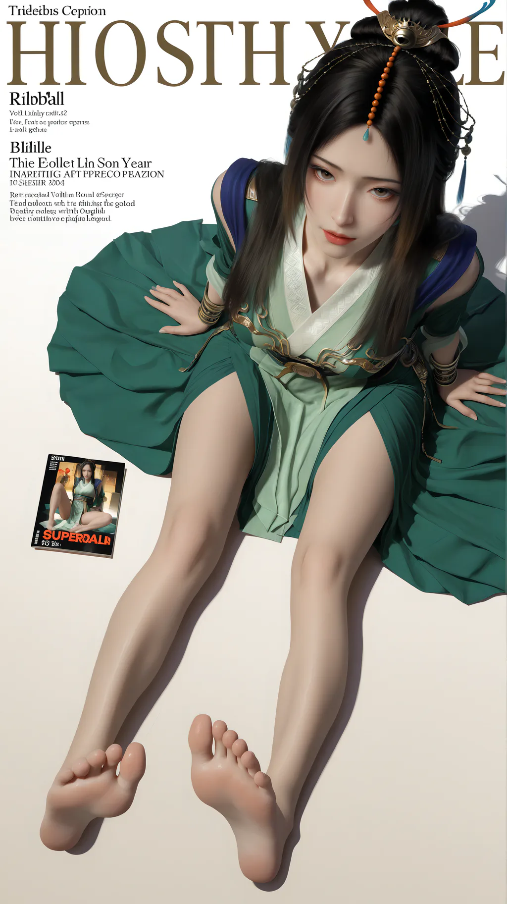 AI绘画 942 柳玉[38P/644M]-美图