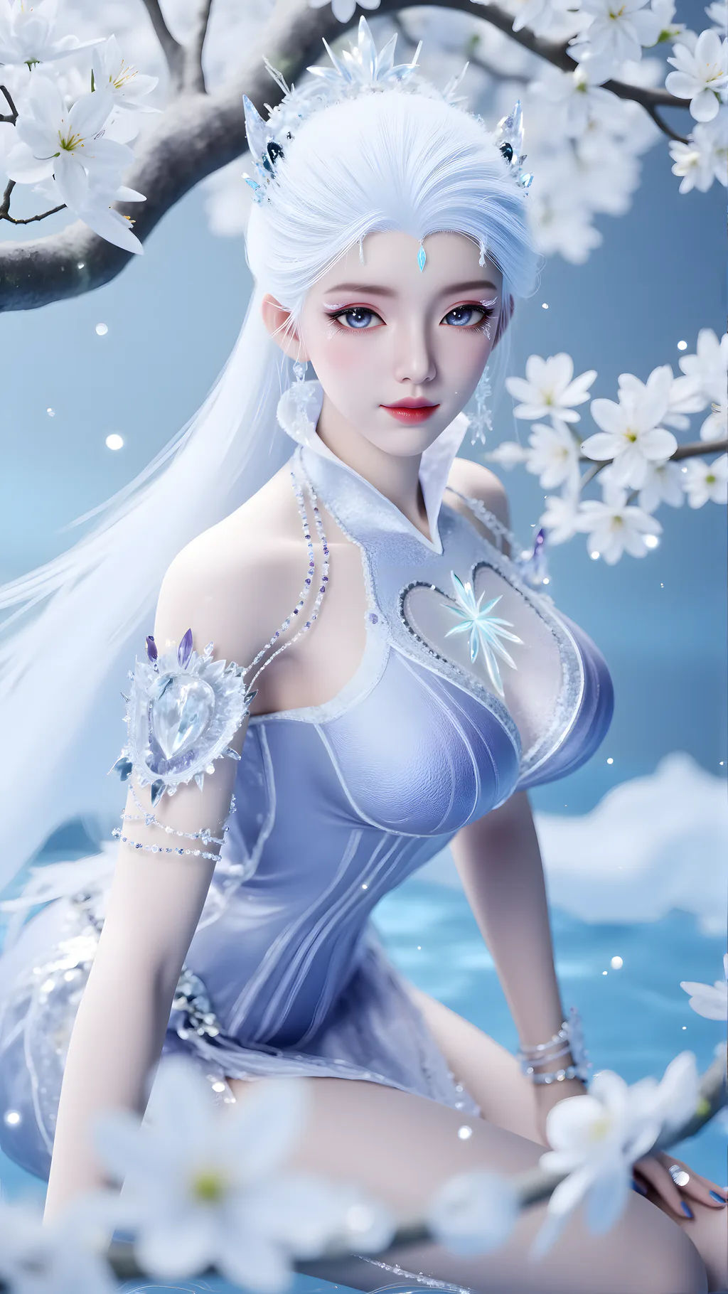 AI绘画 959 白泽-雪女[34P/197M]-美图