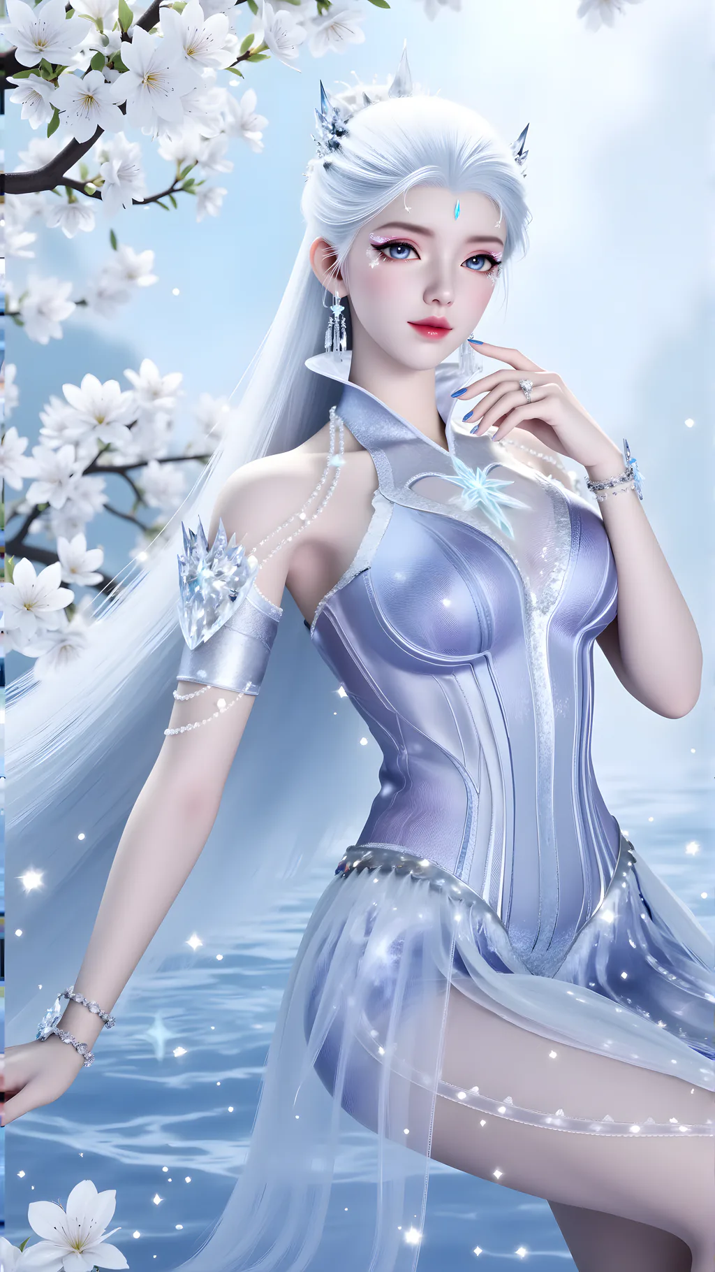 图片[4]-AI绘画 959 白泽-雪女[34P/197M]-美图