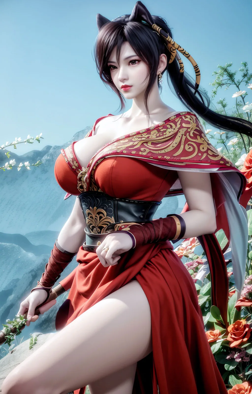 AI绘画 972 天行九歌-赤练[17P/11M]-美图