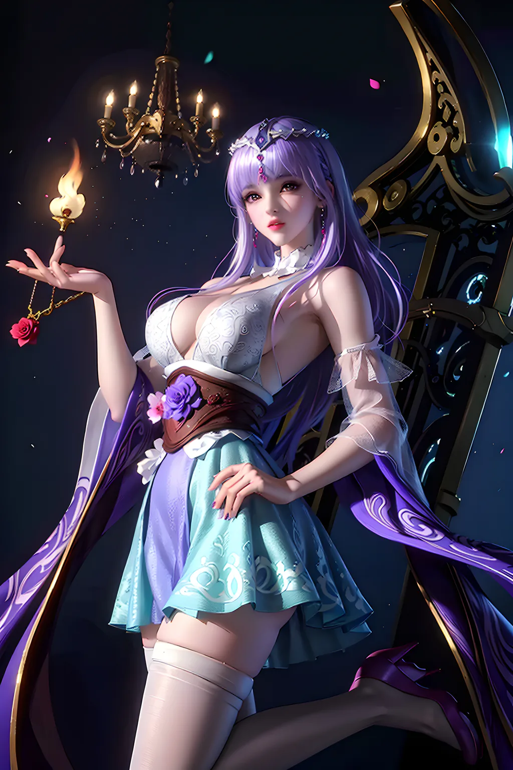 AI绘画 998 秦时明月-少司命[26P/136M]-美图