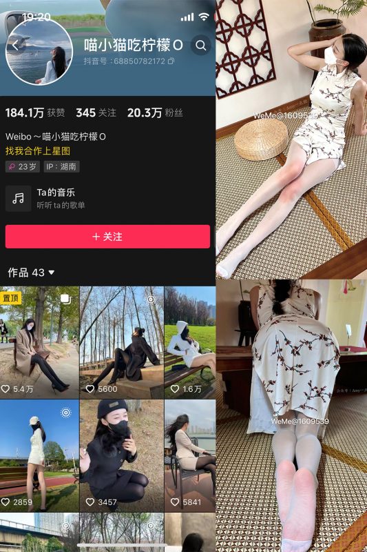 抖音 喵小猫吃柠檬 微密圈  NO.005期 【102P3V】-美图