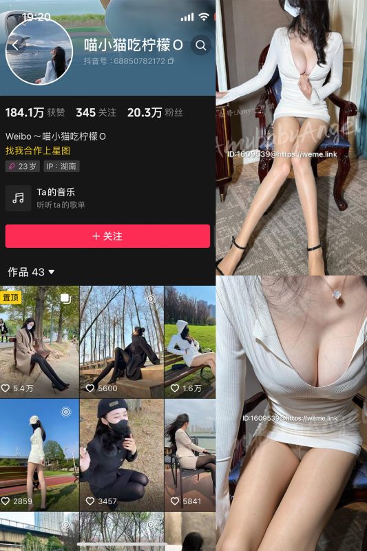抖音 喵小猫吃柠檬 微密圈  NO.006期 【56P】-美图