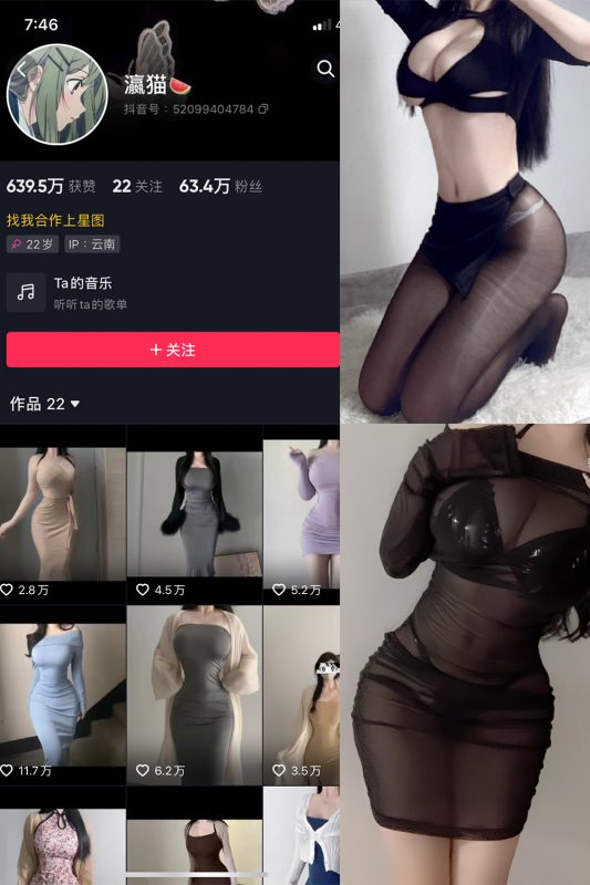 抖音 瀛猫 微密圈  NO.036期 【24P2V】最新至：2024.3.7-美图