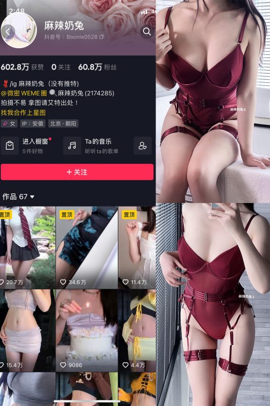 抖音 麻辣奶兔 微密圈  NO.063期 【9P】最新至：2024.3.22-美图