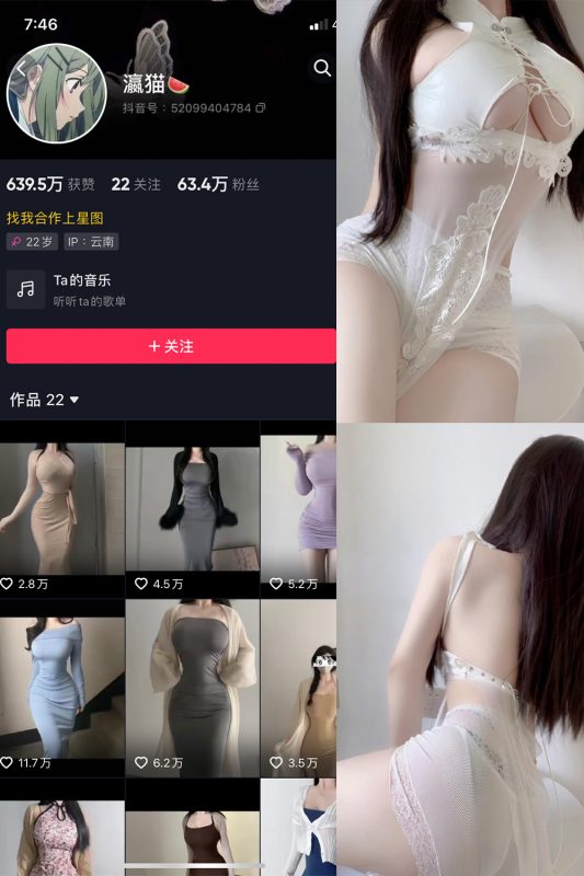 抖音 瀛猫 微密圈  NO.047期 【18P】最新至:2024.4.25-美图