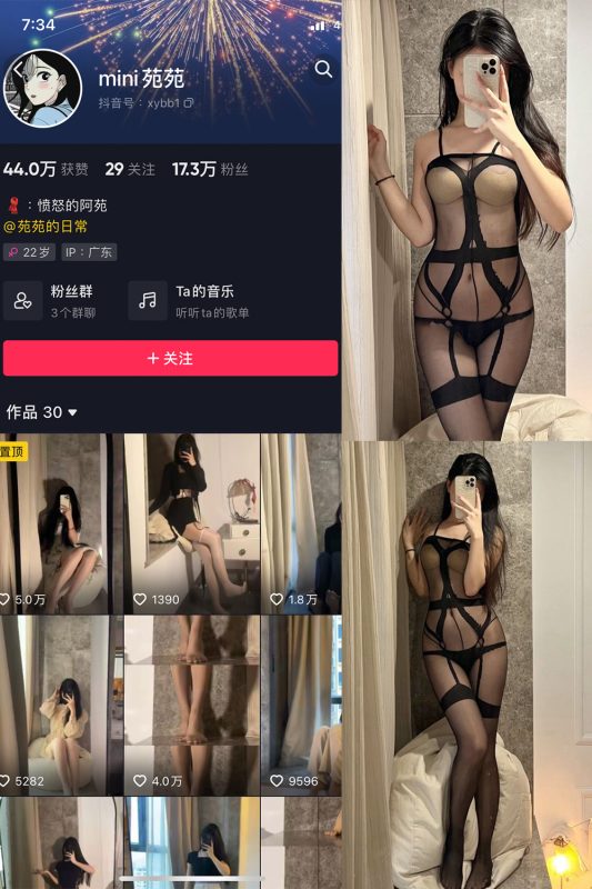 抖音 MiNi苑苑 微密圈  NO.004期 【16P】-美图