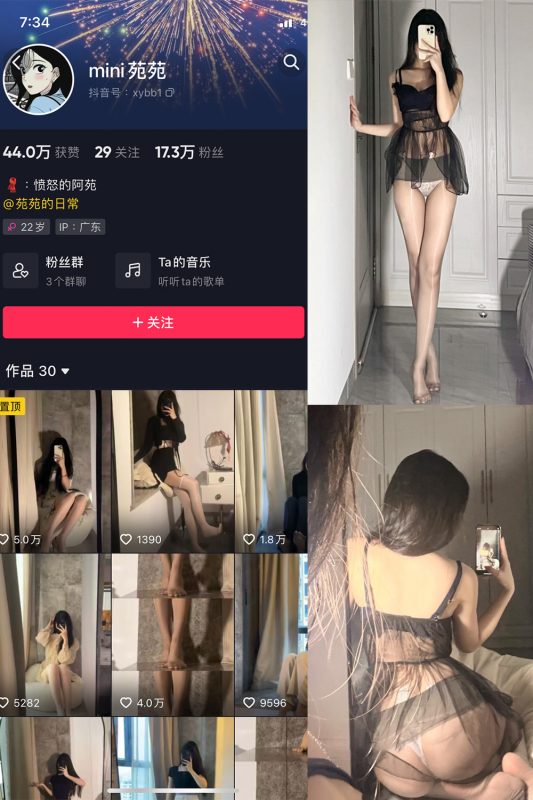 抖音 MiNi苑苑 微密圈  NO.006期 【54P】-美图