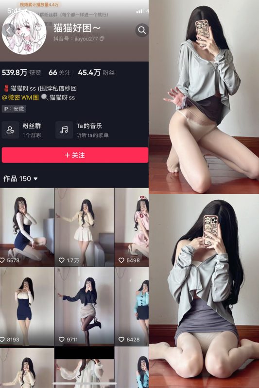 抖音 猫猫好困 微密圈  NO.034期 【23P】最新至：2024.9.17-美图