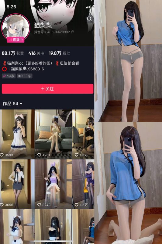抖音 猫梨梨 微密圈  NO.028期 【14P12V】-美图